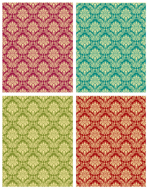 free vector Gorgeous shading pattern 02 vector